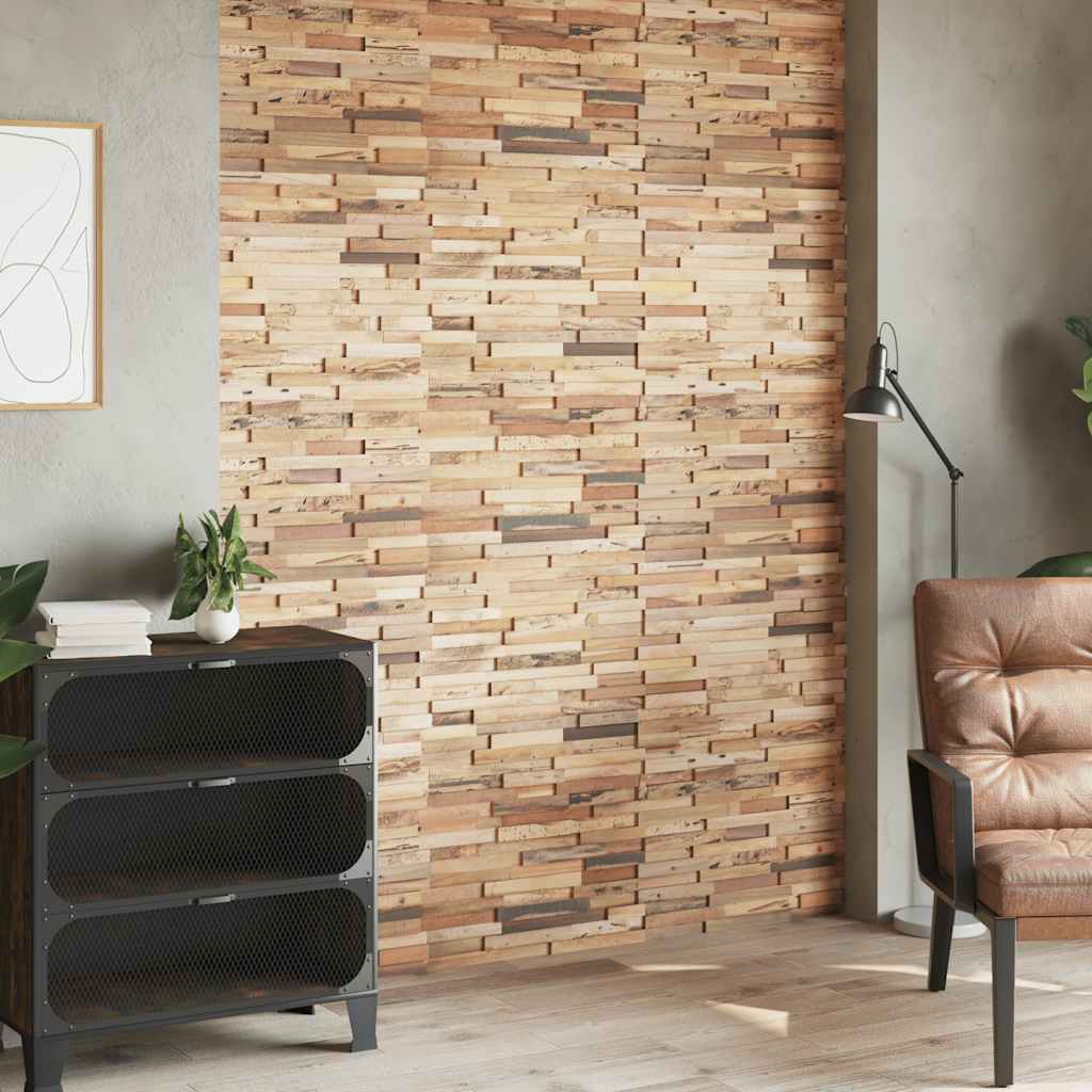 Vidaxl Wall Panels 10 St 1.03 m² gjenbrukt teak tre