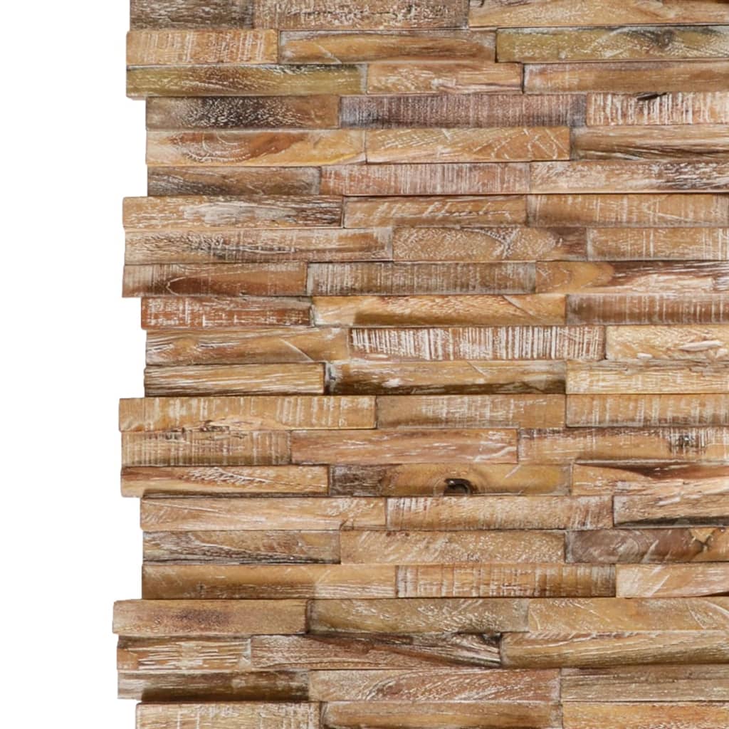 Vidaxl Wall Panels 10 ST 3D 1,01 m² Solid Teak