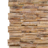 Vidaxl Wall Panels 10 St 3d 1.01 m² Solid teak