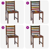 Vidaxl eetkamerstoelen 2 st massief gerecycled hout