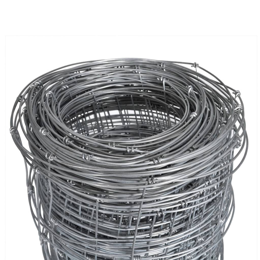 Vidaxl HEK 50x1.6 M Galvanized Steel Silver Colored