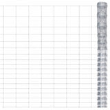 Vidaxl hek 50x1,25 m gegalvaniseerd staal zilverkleurig