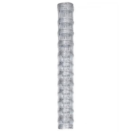 Vidaxl tuinhek 50x1,25 m gegalvaniseerd staal zilverkleurig