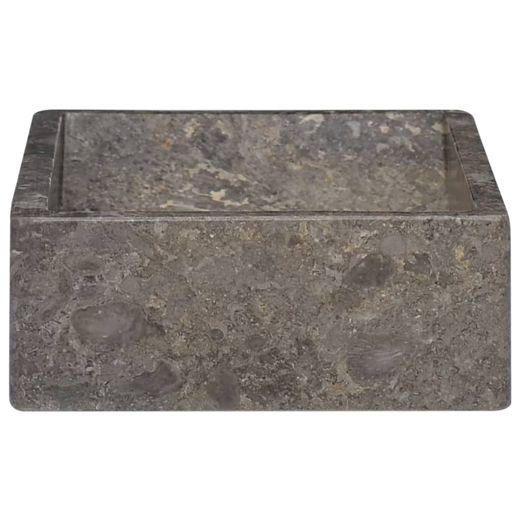 Vidaxl Sink 45x30x12 cm mramor Vysoký lesklý šedá