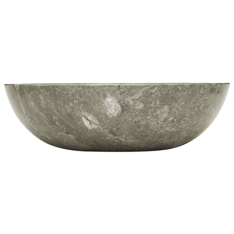 Vidaxl gootsteen ø40x12 cm marmer grijs