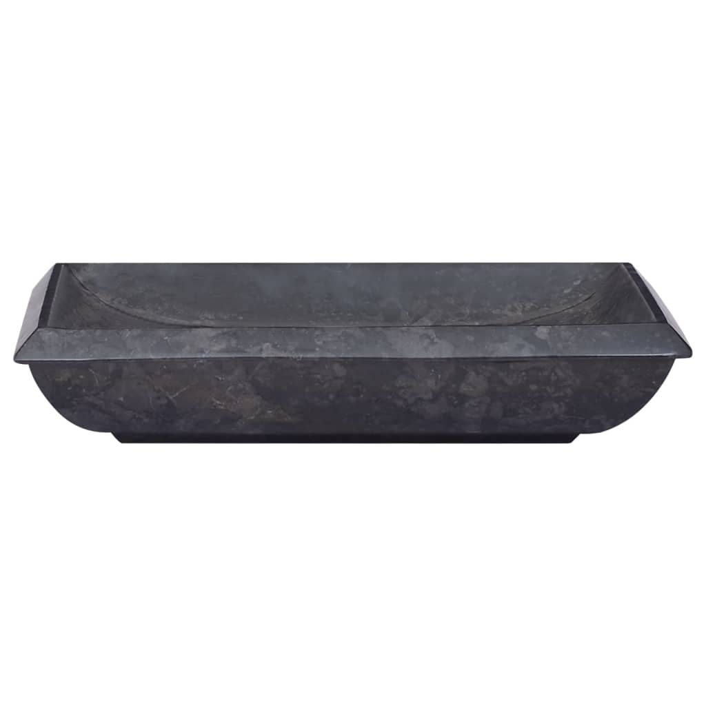 Vidaxl sink 50x33x10 cm Marmer schwaarz