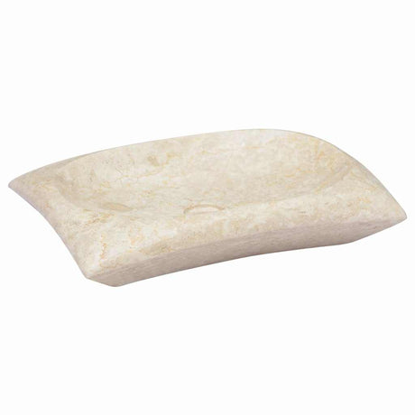 Vidaxl gootsteen 50x35x10 cm marmer crèmekleurig
