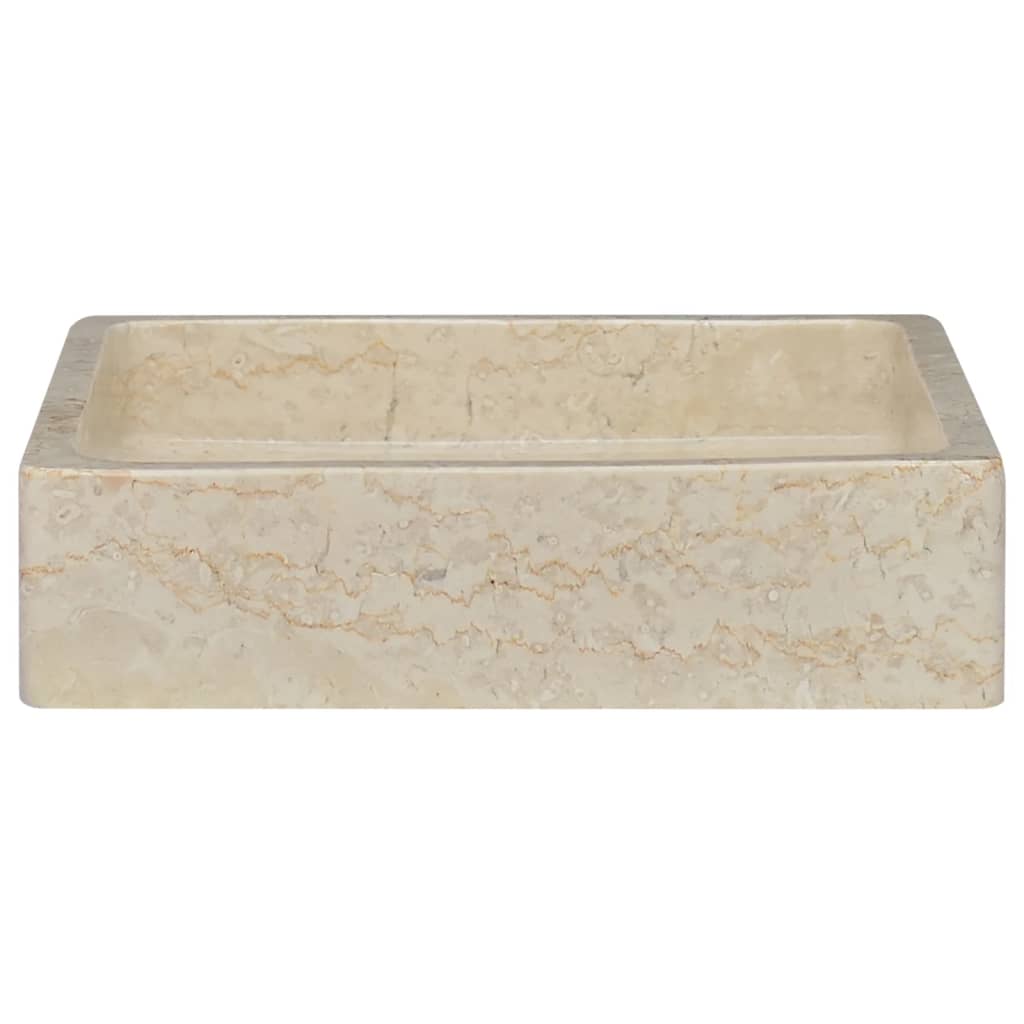 Vidaxl Sink 40x40x10 cm Marmorcreme gefärbt