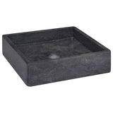 Vidaxl Sink 40x40x10 cm Marmor Schwarz