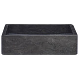 Vidaxl Sink 40x40x10 cm Marmor Schwarz