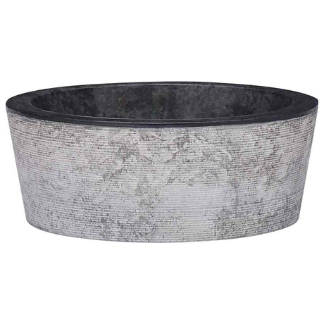 Vidaxl gootsteen ø40x15 cm marmer zwart