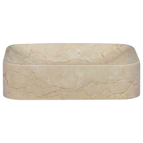 Vidaxl gootsteen 40x40x10 cm marmer crèmekleurig