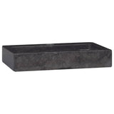 Vidaxl Washbasin Wall -montato 38x24x6,5 cm di marmo nero