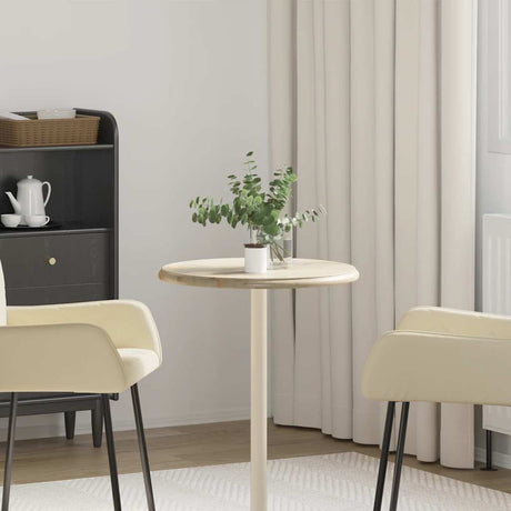 Vidaxl tafelblad ø50x2,5 cm marmer crèmekleurig