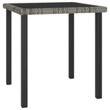 Vidaxl 3-delige tuinset poly rattan grijs