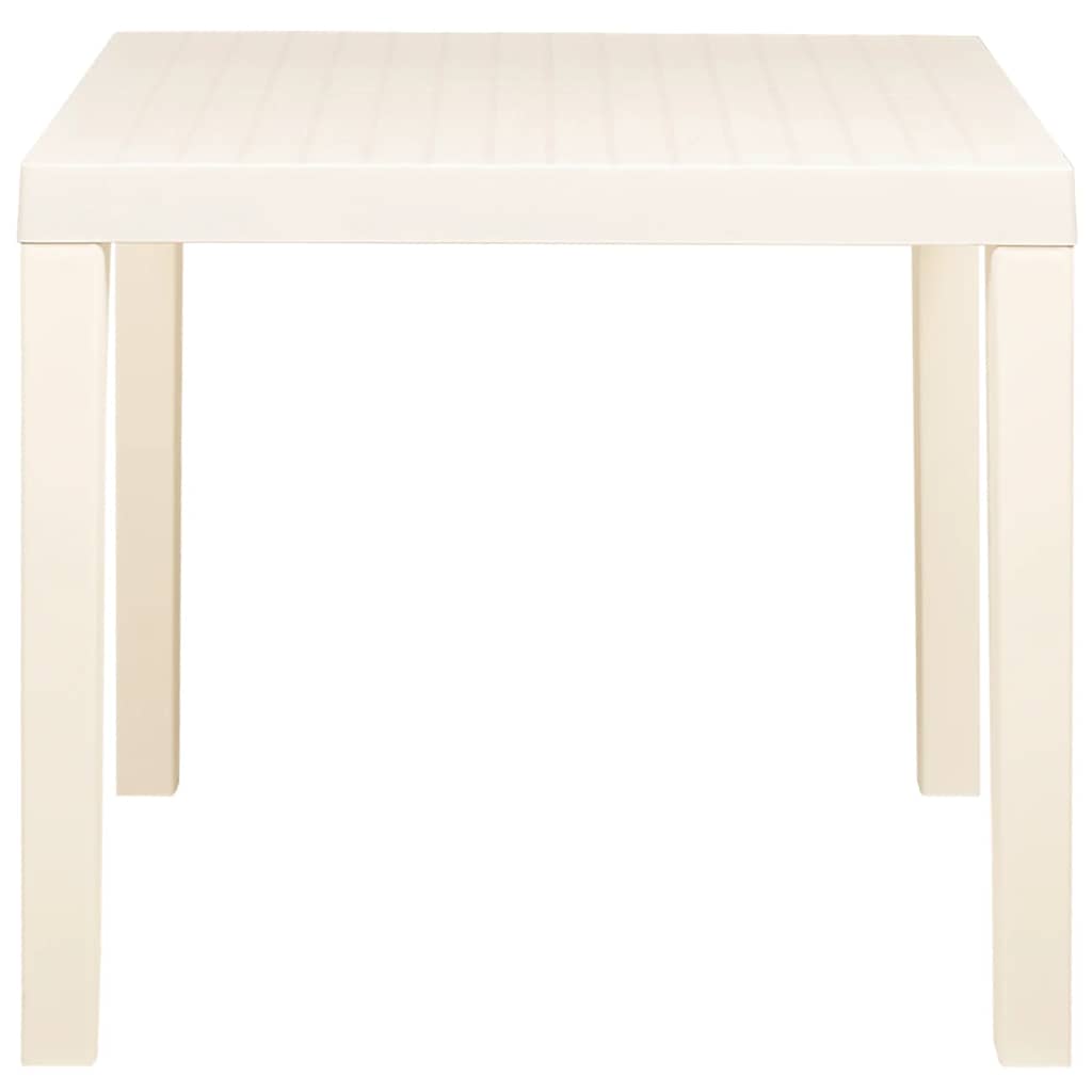 Vidaxl tuintafel 79x65x72 cm kunststof wit