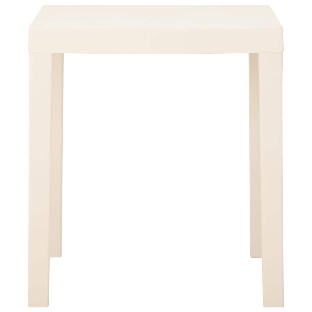 Vidaxl tuintafel 79x65x72 cm kunststof wit