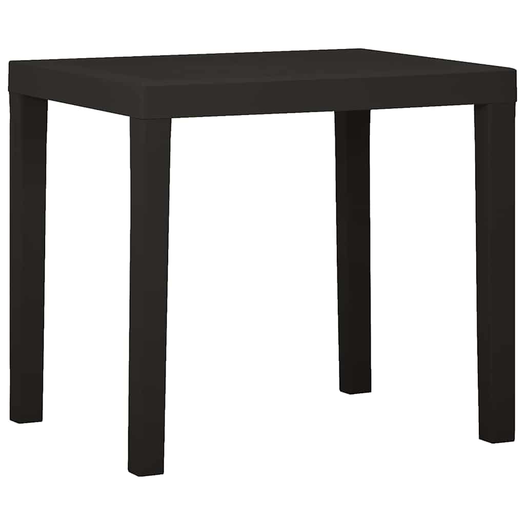 Vidaxl tuintafel 79x65x72 cm kunststof antracietkleurig