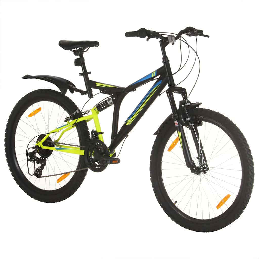 Vidaxl mountainbike 21 versnellingen 26 inch wielen 49 cm zwart