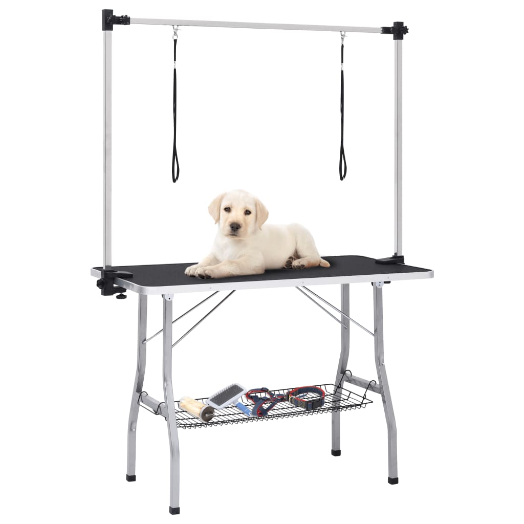 Vidaxl Hond Trim Table Table Cutable mat 2 Schleifen a Späicherwëssenschaften