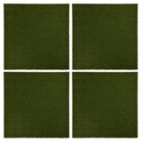 VidaXL Kunstgrastegels 4 st 50x50x2,5 cm rubber