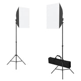 Vidaxl Photo Studio Set med softbox -lamper, baggrund og reflektor