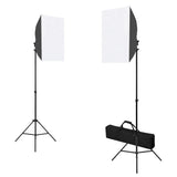 Vidaxl Photo Studio Set med softbox -lamper, baggrund og reflektor