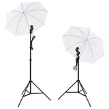 Vidaxl Photo Studio Set con lampade, ombrelli, sfondo e riflettore