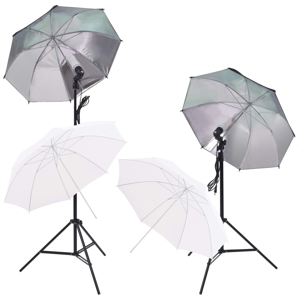 Vidaxl Photo Studio Set With Softbox Lampy Deštník reflektor pozadí