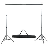 Vidaxl Photo Studio Set med lamper, baggrund og reflektor