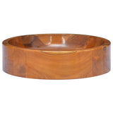 VidaXL Washbasin Ø40x10 cm Solid teak