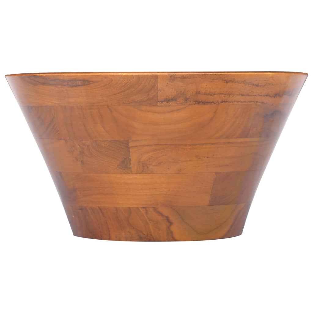 Vidaxl Washbasin Ø40x20 cm pevný teak