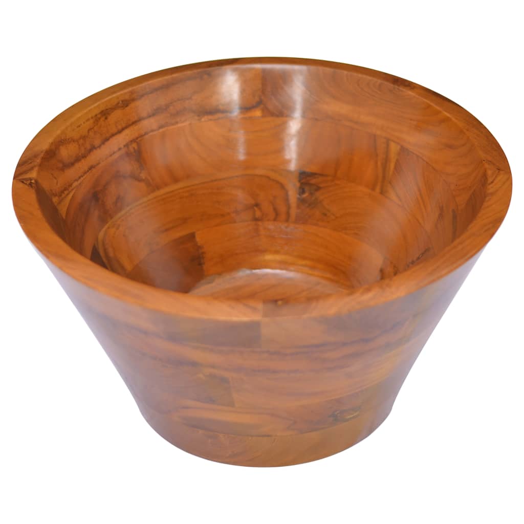 Vidaxl Washbasin Ø40x20 cm pevný teak