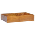 Vidaxl wastafel 50x35x10 cm massief teakhout