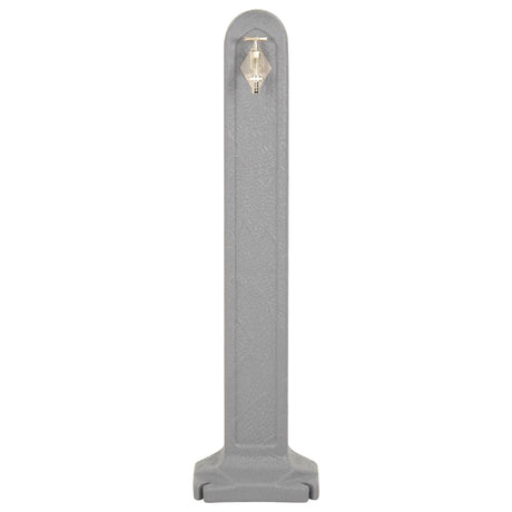 Vidaxl waterzuil met kraan steen-look lichtgrijs
