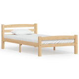 Vidaxl bedframe massief grenenhout 90x200 cm