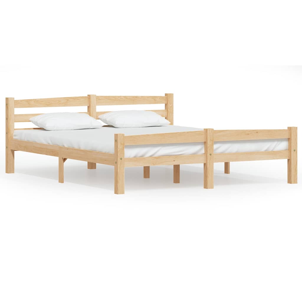 Vidaxl bedframe massief grenenhout 160x200 cm