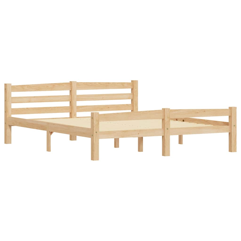 Vidaxl bedframe massief grenenhout 160x200 cm