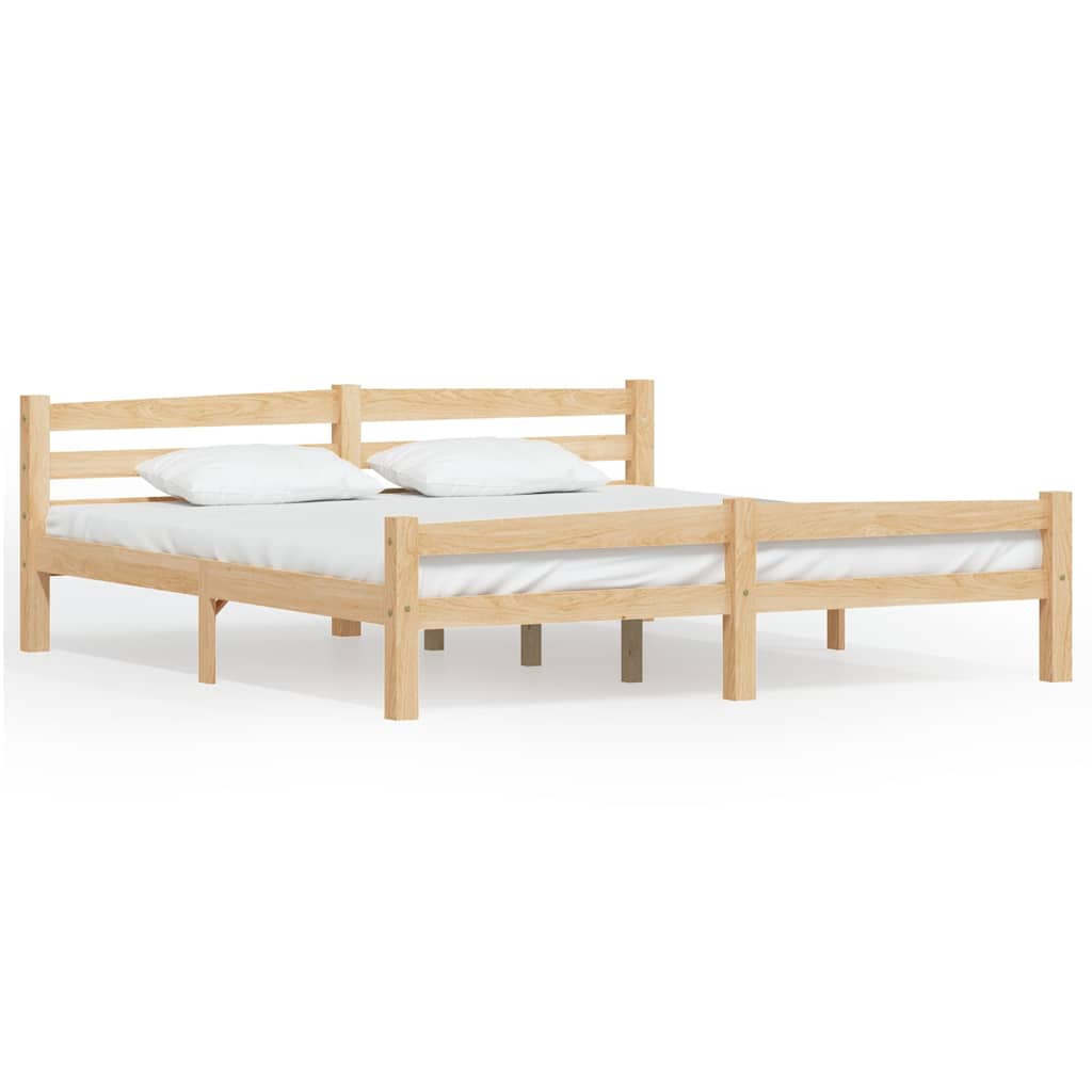Vidaxl bedframe massief grenenhout 180x200 cm