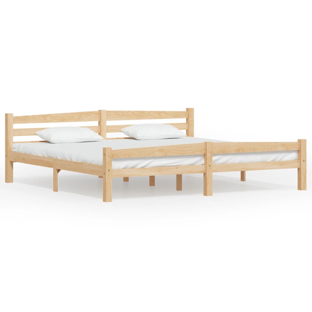 Vidaxl bedframe massief grenenhout 200x200 cm
