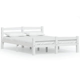 Vidaxl bedframe massief grenenhout wit 120x200 cm