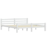 Vidaxl bedframe massief grenenhout wit 180x200 cm