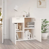 Vidaxl dressoir 80x36x75 cm bewerkt hout wit