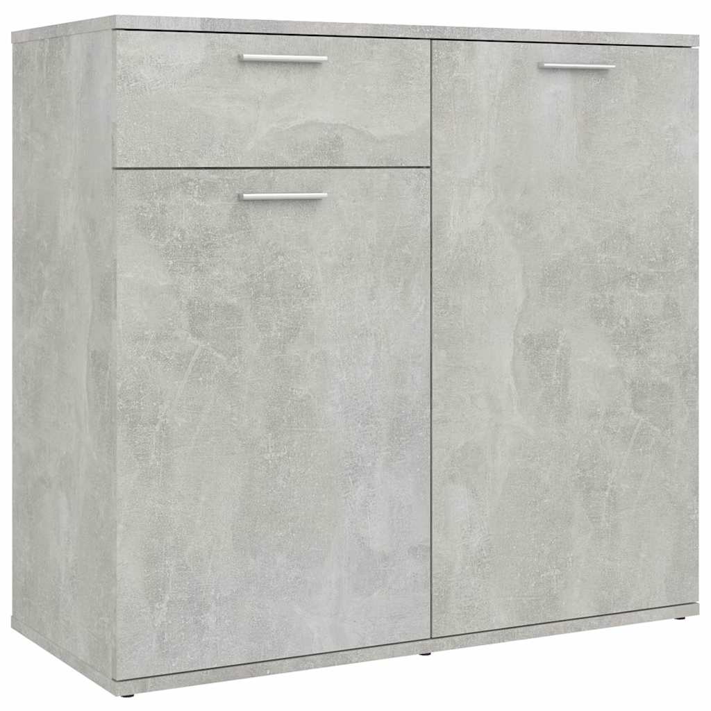 Vidaxl dressoir 80x36x75 cm bewerkt hout betongrijs