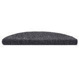 Vidaxl stair mats self -adhesive 10 st 56x17x3 cm needle felt dark gray