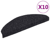 Vidaxl Stair Mats Self Adhesive 10 pcs 65x21x4 cm igla se je počutila črno