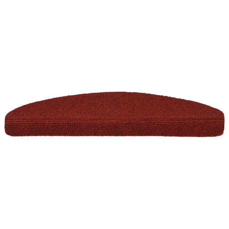Vidaxl trapmatten zelfklevend 5 stuks 65x21x4 cm bordeaux rood
