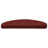 Vidaxl trapmatten zelfklevend 10 st 65x21x4 cm bordeaux rood halfrond groot