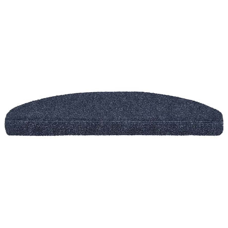 Vidaxl trapmatten zelfklevend 5 stuks 65x21x4 cm blauw halfrond groot
