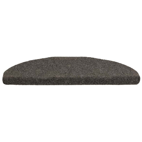 Vidaxl trapmatten zelfklevend 5 stuks 65x21x4 cm antraciet halfrond groot